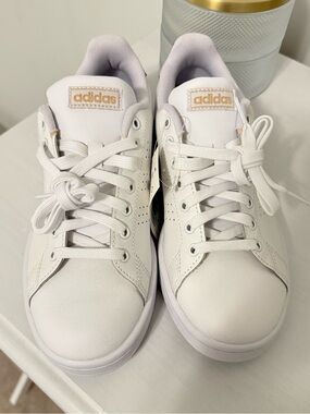 adidas white sneakers - brand new!